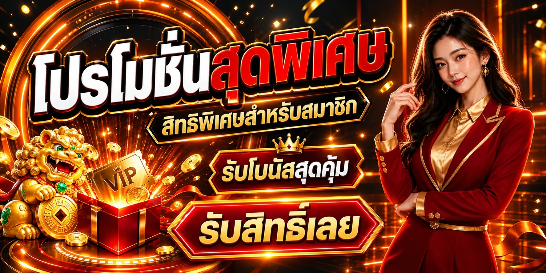 แบนเนอร์โปรโมชั่น GOATGAME99 โทนดำส้ม